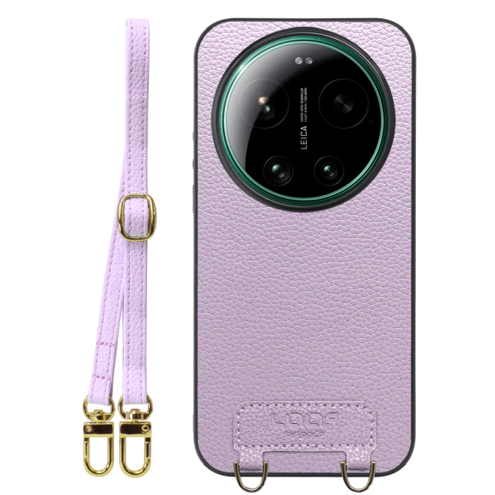 [ LOOF LUXURY-SHELL SHOULDER ] Xiaomi 17 Ultra  ショルダーストラップ付き シンプルでスマート 本革 シェル型ケース ショルダー ストラップ スマホショルダー [ Xiaomi 17 Ultra ]