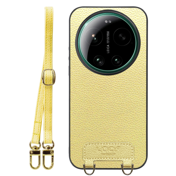 [ LOOF LUXURY-SHELL SHOULDER ] Xiaomi 17 Ultra  ショルダーストラップ付き シンプルでスマート 本革 シェル型ケース ショルダー ストラップ スマホショルダー [ Xiaomi 17 Ultra ]