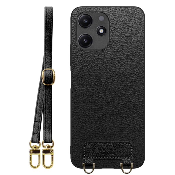 [ LOOF LUXURY-SHELL SHOULDER ] Xiaomi Redmi 12 5G XIG03 Redmi12 5G ショルダーストラップ付き シンプルでスマート 本革 シェル型ケース ショルダー ストラップ スマホショルダー [ Xiaomi Redmi 12 5G ]