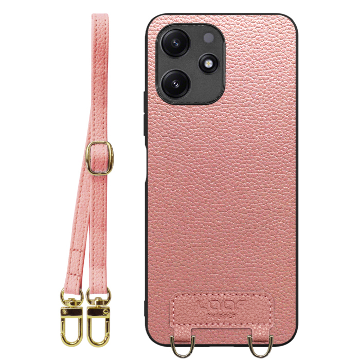 [ LOOF LUXURY-SHELL SHOULDER ] Xiaomi Redmi 12 5G XIG03 Redmi12 5G ショルダーストラップ付き シンプルでスマート 本革 シェル型ケース ショルダー ストラップ スマホショルダー [ Xiaomi Redmi 12 5G ]