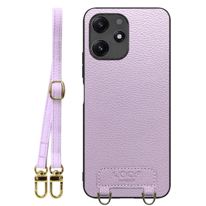 [ LOOF LUXURY-SHELL SHOULDER ] Xiaomi Redmi 12 5G XIG03 Redmi12 5G ショルダーストラップ付き シンプルでスマート 本革 シェル型ケース ショルダー ストラップ スマホショルダー [ Xiaomi Redmi 12 5G ]