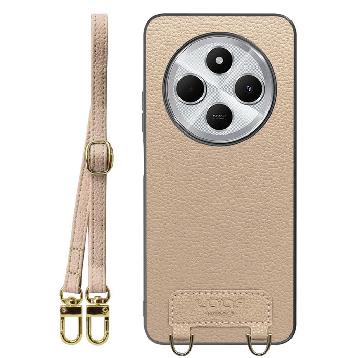 [ LOOF LUXURY-SHELL SHOULDER ] Xiaomi Redmi 14C 14C Redmi14C ショルダーストラップ付き シンプルでスマート 本革 シェル型ケース ショルダー ストラップ スマホショルダー [ Xiaomi Redmi 14C ]