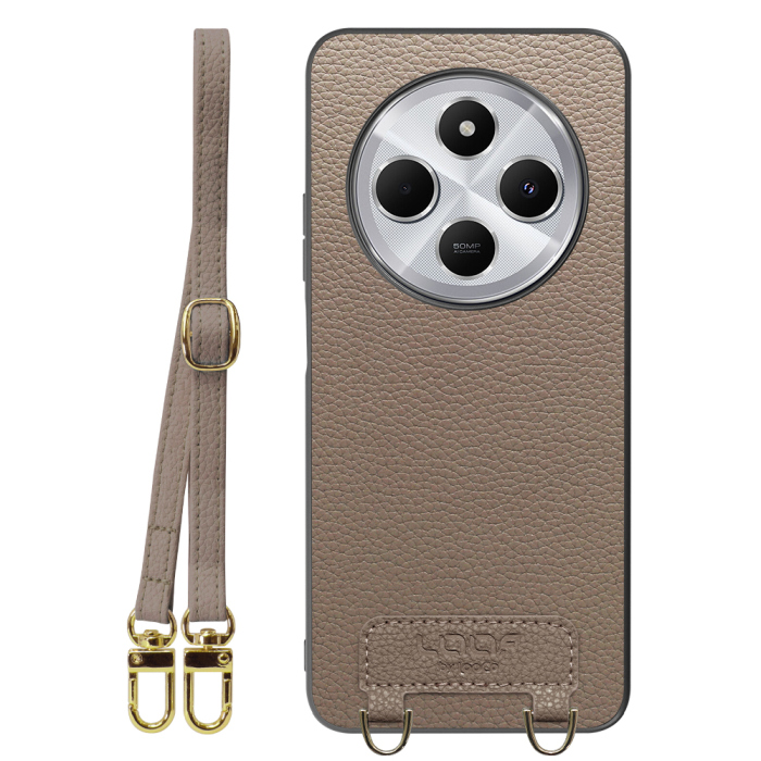 [ LOOF LUXURY-SHELL SHOULDER ] Xiaomi Redmi 14C 14C Redmi14C ショルダーストラップ付き シンプルでスマート 本革 シェル型ケース ショルダー ストラップ スマホショルダー [ Xiaomi Redmi 14C ]