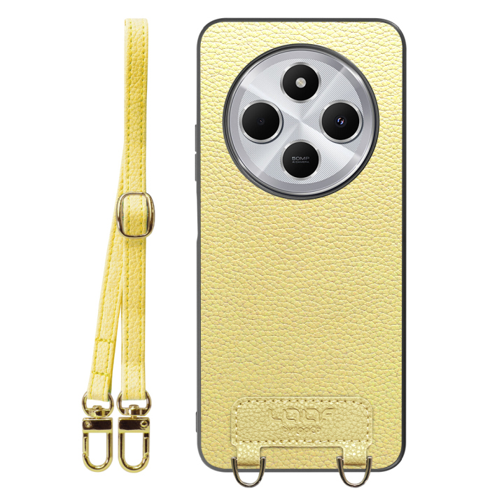 [ LOOF LUXURY-SHELL SHOULDER ] Xiaomi Redmi 14C 14C Redmi14C ショルダーストラップ付き シンプルでスマート 本革 シェル型ケース ショルダー ストラップ スマホショルダー [ Xiaomi Redmi 14C ]
