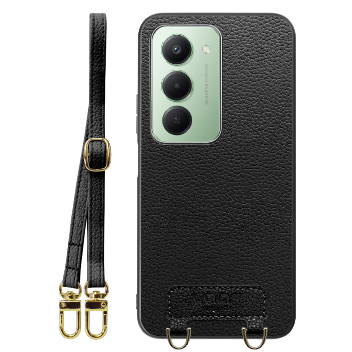[ LOOF LUXURY-SHELL SHOULDER ] Xiaomi REDMI 15 5G  ショルダーストラップ付き シンプルでスマート 本革 シェル型ケース ショルダー ストラップ スマホショルダー [ Xiaomi REDMI 15 5G ]