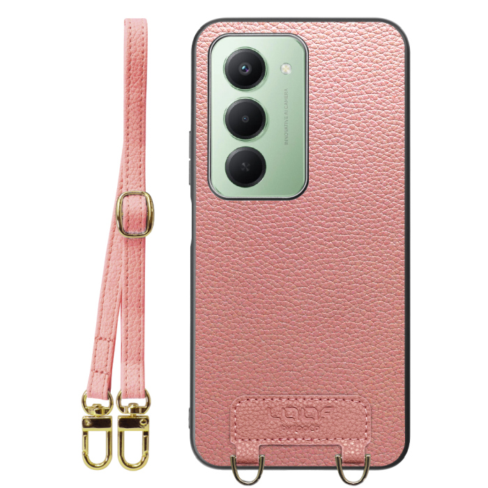 [ LOOF LUXURY-SHELL SHOULDER ] Xiaomi REDMI 15 5G  ショルダーストラップ付き シンプルでスマート 本革 シェル型ケース ショルダー ストラップ スマホショルダー [ Xiaomi REDMI 15 5G ]