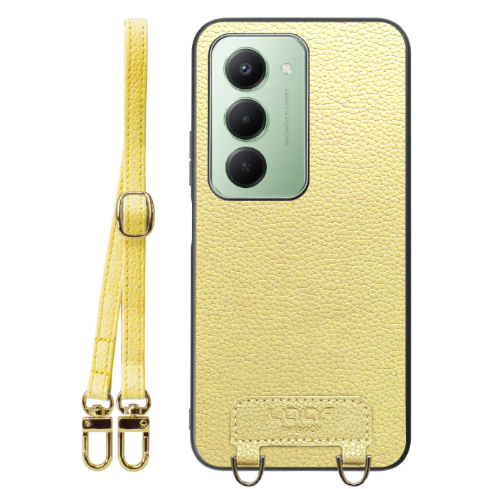 [ LOOF LUXURY-SHELL SHOULDER ] Xiaomi REDMI 15 5G  ショルダーストラップ付き シンプルでスマート 本革 シェル型ケース ショルダー ストラップ スマホショルダー [ Xiaomi REDMI 15 5G ]