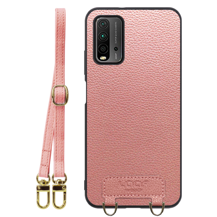 [ LOOF LUXURY-SHELL SHOULDER ] Xiaomi Redmi 9T redmi9t ショルダーストラップ付き シンプルでスマート 本革 シェル型ケース ショルダー ストラップ スマホショルダー [ Redmi 9T ]