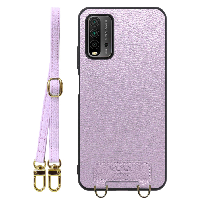[ LOOF LUXURY-SHELL SHOULDER ] Xiaomi Redmi 9T redmi9t ショルダーストラップ付き シンプルでスマート 本革 シェル型ケース ショルダー ストラップ スマホショルダー [ Redmi 9T ]