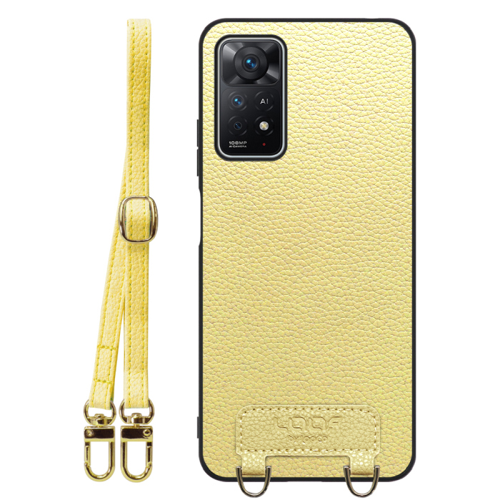 [ LOOF LUXURY-SHELL SHOULDER ] Xiaomi Redmi Note 11 Pro 5G redminote11pro5g note11pro 11pro ショルダーストラップ付き シンプルでスマート 本革 シェル型ケース ショルダー ストラップ スマホショルダー [ Redmi Note 11 Pro 5G ]