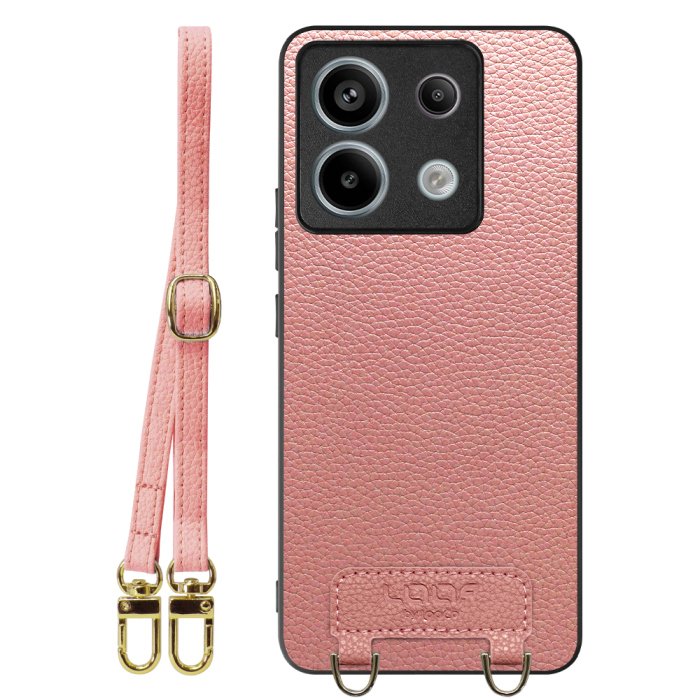 [ LOOF LUXURY-SHELL SHOULDER ] Redmi Note 13 Pro 5G  ショルダーストラップ付き シンプルでスマート 本革 シェル型ケース ショルダー ストラップ スマホショルダー [ Redmi Note 13 Pro 5G ]