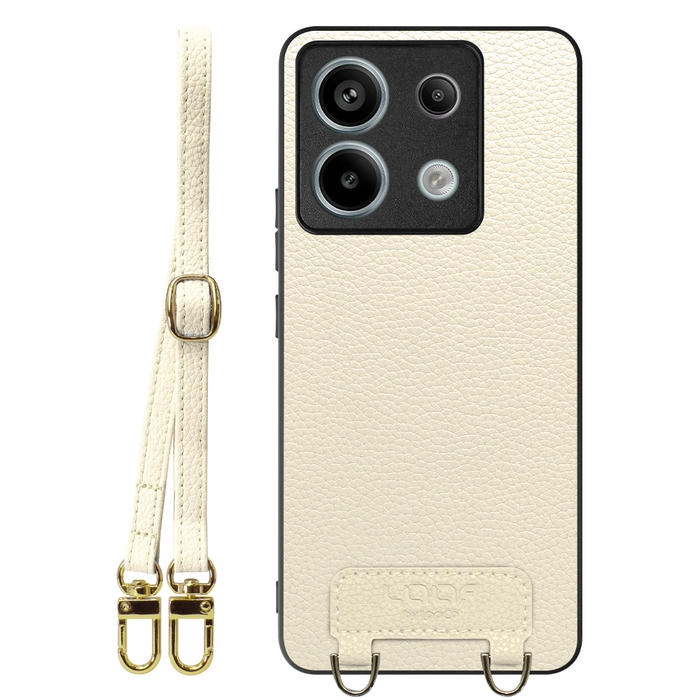 [ LOOF LUXURY-SHELL SHOULDER ] Redmi Note 13 Pro 5G  ショルダーストラップ付き シンプルでスマート 本革 シェル型ケース ショルダー ストラップ スマホショルダー [ Redmi Note 13 Pro 5G ]
