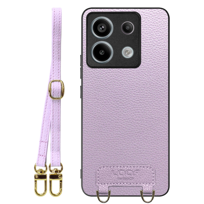 [ LOOF LUXURY-SHELL SHOULDER ] Redmi Note 13 Pro 5G  ショルダーストラップ付き シンプルでスマート 本革 シェル型ケース ショルダー ストラップ スマホショルダー [ Redmi Note 13 Pro 5G ]