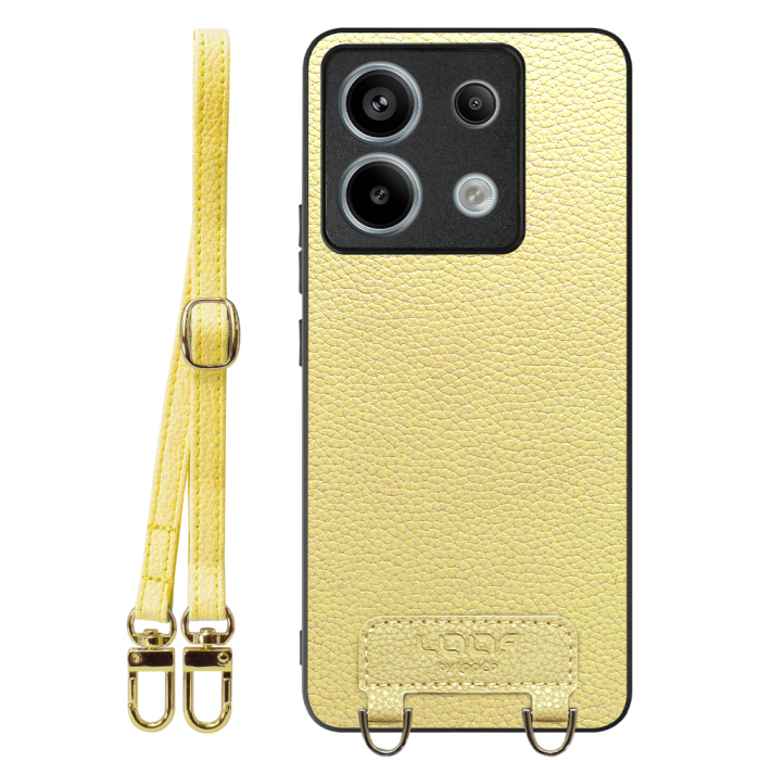 [ LOOF LUXURY-SHELL SHOULDER ] Redmi Note 13 Pro 5G  ショルダーストラップ付き シンプルでスマート 本革 シェル型ケース ショルダー ストラップ スマホショルダー [ Redmi Note 13 Pro 5G ]