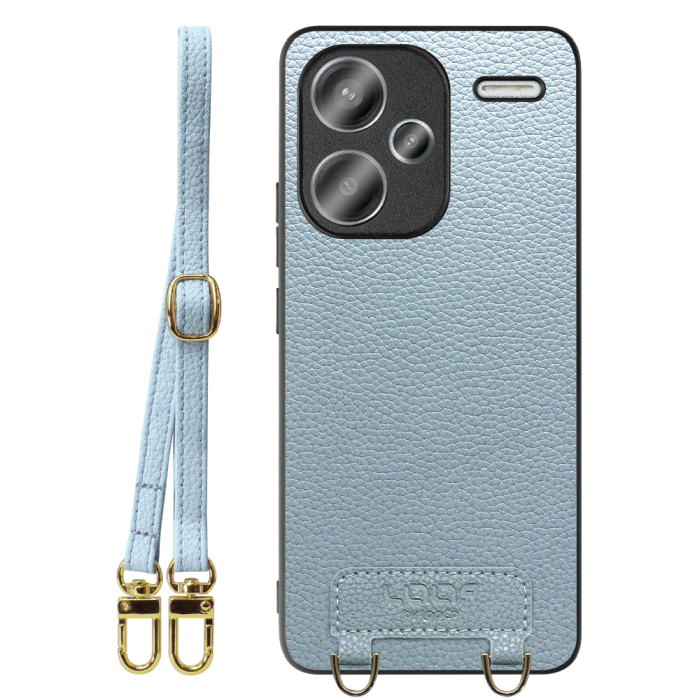 [ LOOF LUXURY-SHELL SHOULDER ] Xiaomi Redmi Note 13 Pro+ 5G  ショルダーストラップ付き シンプルでスマート 本革 シェル型ケース ショルダー ストラップ スマホショルダー [ Redmi Note 13 Pro+ 5G ]