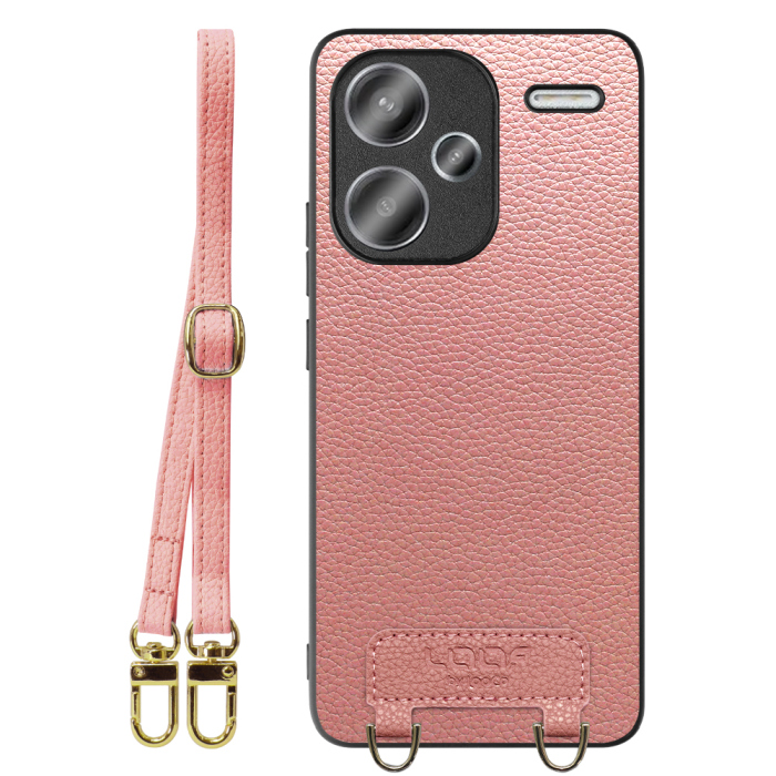 [ LOOF LUXURY-SHELL SHOULDER ] Xiaomi Redmi Note 13 Pro+ 5G  ショルダーストラップ付き シンプルでスマート 本革 シェル型ケース ショルダー ストラップ スマホショルダー [ Redmi Note 13 Pro+ 5G ]