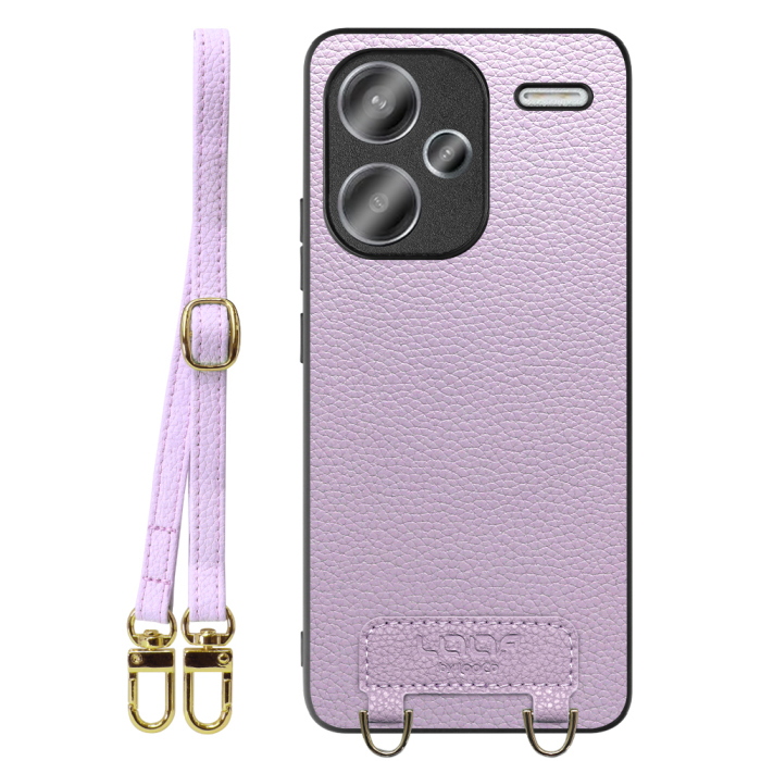 [ LOOF LUXURY-SHELL SHOULDER ] Xiaomi Redmi Note 13 Pro+ 5G  ショルダーストラップ付き シンプルでスマート 本革 シェル型ケース ショルダー ストラップ スマホショルダー [ Redmi Note 13 Pro+ 5G ]
