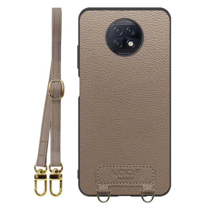 [ LOOF LUXURY-SHELL SHOULDER ] Xiaomi Redmi Note 9T redminote9t redminote note9t ショルダーストラップ付き シンプルでスマート 本革 シェル型ケース ショルダー ストラップ スマホショルダー [ Redmi Note 9T ]