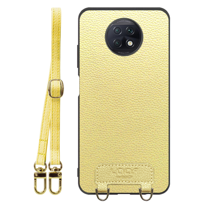 [ LOOF LUXURY-SHELL SHOULDER ] Xiaomi Redmi Note 9T redminote9t redminote note9t ショルダーストラップ付き シンプルでスマート 本革 シェル型ケース ショルダー ストラップ スマホショルダー [ Redmi Note 9T ]