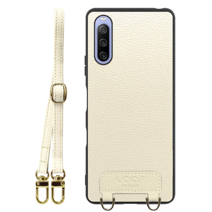 [ LOOF LUXURY-SHELL SHOULDER ] Xperia 10 III /  10 III Lite Xperia10III 10III xperia10 ショルダーストラップ付き シンプルでスマート 本革 シェル型ケース ショルダー ストラップ スマホショルダー [ Xperia 10 III / Lite ]