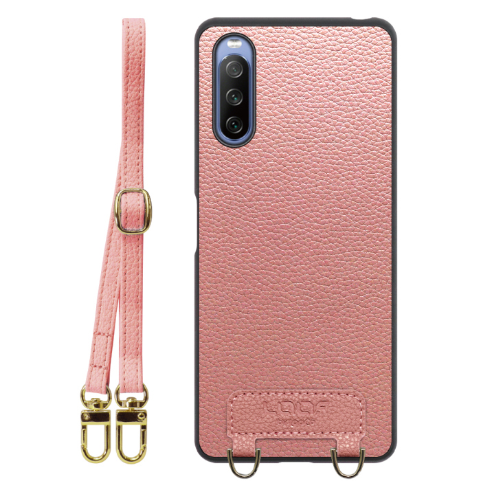 [ LOOF LUXURY-SHELL SHOULDER ] Xperia 10 IV SO-52C / SOG07  xperia10Ⅳ 10Ⅳ xperia10 ショルダーストラップ付き シンプルでスマート 本革 シェル型ケース ショルダー ストラップ スマホショルダー [ Xperia 10 IV ]