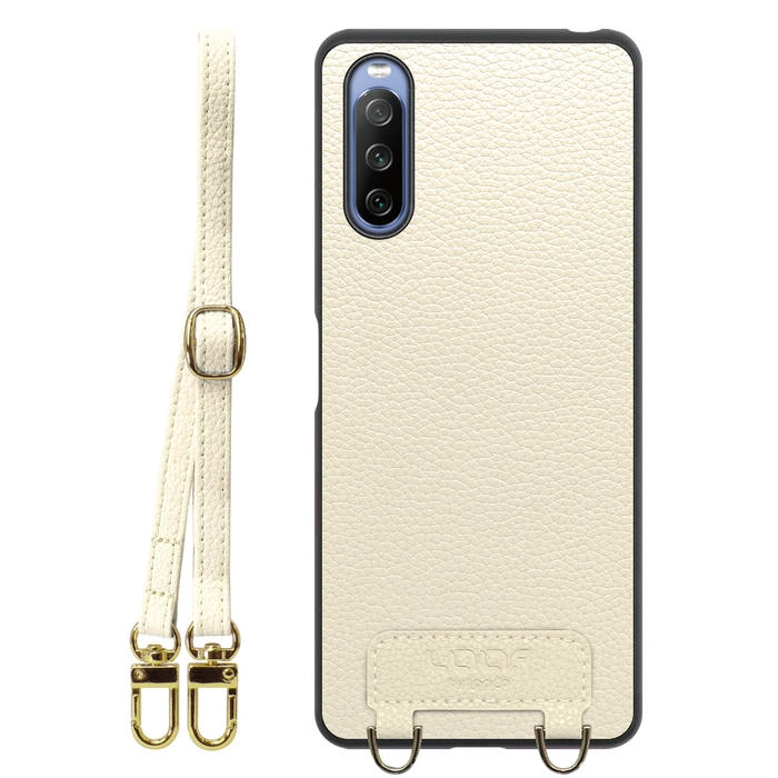 [ LOOF LUXURY-SHELL SHOULDER ] Xperia 10 IV SO-52C / SOG07  xperia10Ⅳ 10Ⅳ xperia10 ショルダーストラップ付き シンプルでスマート 本革 シェル型ケース ショルダー ストラップ スマホショルダー [ Xperia 10 IV ]