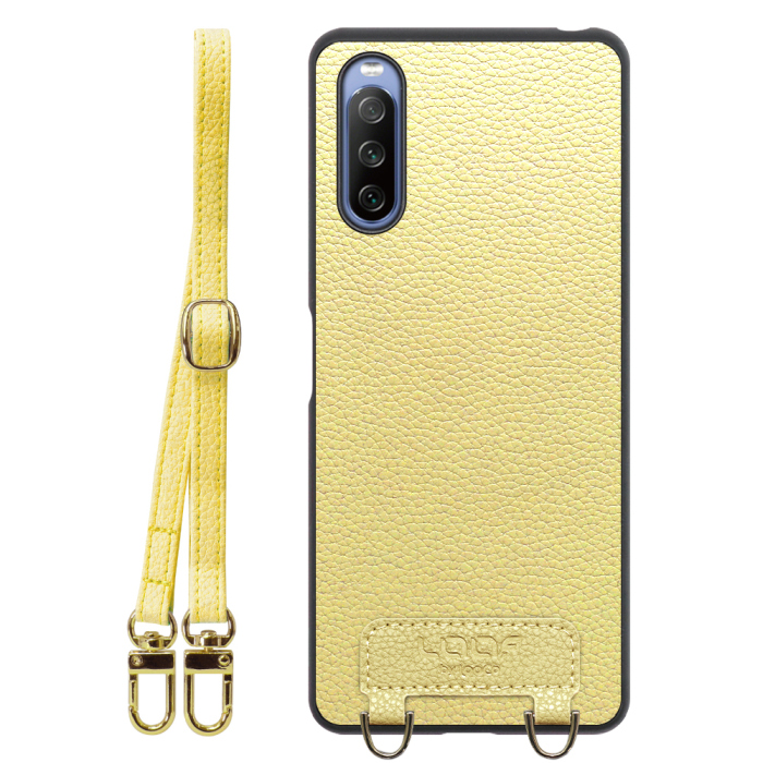 [ LOOF LUXURY-SHELL SHOULDER ] Xperia 10 IV SO-52C / SOG07  xperia10Ⅳ 10Ⅳ xperia10 ショルダーストラップ付き シンプルでスマート 本革 シェル型ケース ショルダー ストラップ スマホショルダー [ Xperia 10 IV ]