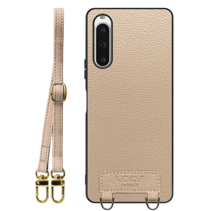 [ LOOF LUXURY-SHELL SHOULDER ] Xperia 10 V SOG11 / SO-52D 10V xperia10V ショルダーストラップ付き シンプルでスマート 本革 シェル型ケース ショルダー ストラップ スマホショルダー [ Xperia 10 V ]