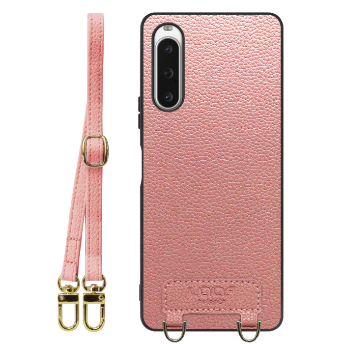 [ LOOF LUXURY-SHELL SHOULDER ] Xperia 10 V SOG11 / SO-52D 10V xperia10V ショルダーストラップ付き シンプルでスマート 本革 シェル型ケース ショルダー ストラップ スマホショルダー [ Xperia 10 V ]
