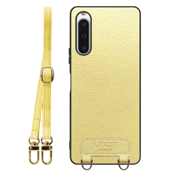 [ LOOF LUXURY-SHELL SHOULDER ] Xperia 10 V SOG11 / SO-52D 10V xperia10V ショルダーストラップ付き シンプルでスマート 本革 シェル型ケース ショルダー ストラップ スマホショルダー [ Xperia 10 V ]