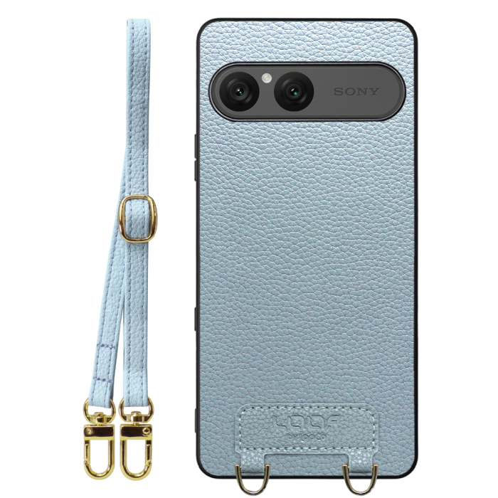 [ LOOF LUXURY-SHELL SHOULDER ] Xperia 10 VII エクスペリア XQ-FE44 ショルダーストラップ付き シンプルでスマート 本革 シェル型ケース ショルダー ストラップ スマホショルダー [ Xperia 10 VII 用 ]