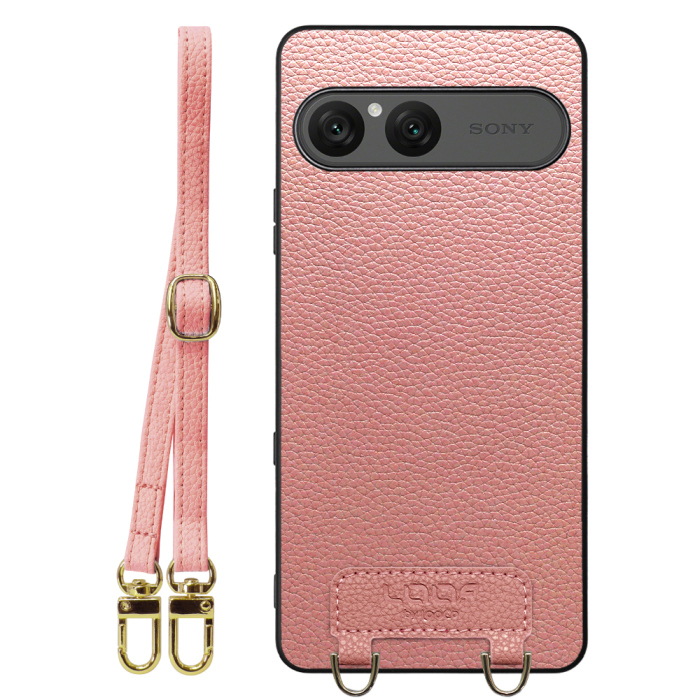 [ LOOF LUXURY-SHELL SHOULDER ] Xperia 10 VII エクスペリア XQ-FE44 ショルダーストラップ付き シンプルでスマート 本革 シェル型ケース ショルダー ストラップ スマホショルダー [ Xperia 10 VII 用 ]