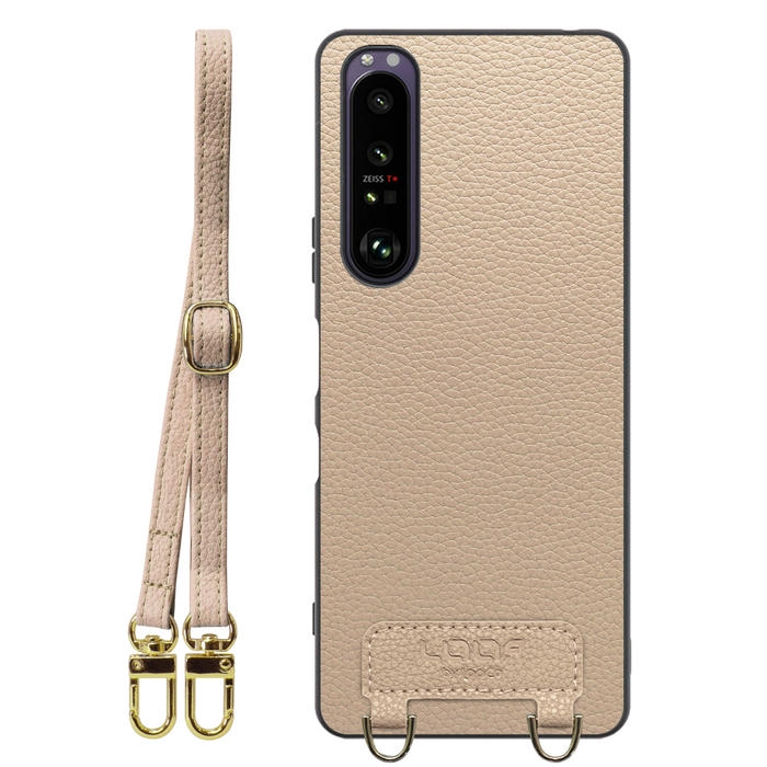 [ LOOF LUXURY-SHELL SHOULDER ] Xperia 1 III SO-51B / SOG03 / XQ-BC42 xperia1III 1III xperia1 ショルダーストラップ付き シンプルでスマート 本革 シェル型ケース ショルダー ストラップ スマホショルダー [ Xperia 1 III ]