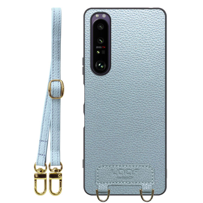 [ LOOF LUXURY-SHELL SHOULDER ] Xperia 1 III SO-51B / SOG03 / XQ-BC42 xperia1III 1III xperia1 ショルダーストラップ付き シンプルでスマート 本革 シェル型ケース ショルダー ストラップ スマホショルダー [ Xperia 1 III ]