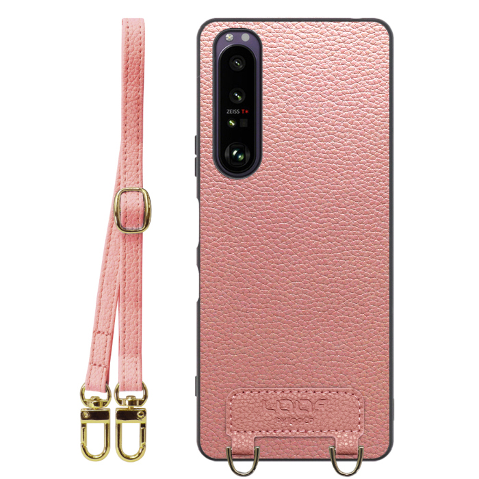 [ LOOF LUXURY-SHELL SHOULDER ] Xperia 1 III SO-51B / SOG03 / XQ-BC42 xperia1III 1III xperia1 ショルダーストラップ付き シンプルでスマート 本革 シェル型ケース ショルダー ストラップ スマホショルダー [ Xperia 1 III ]