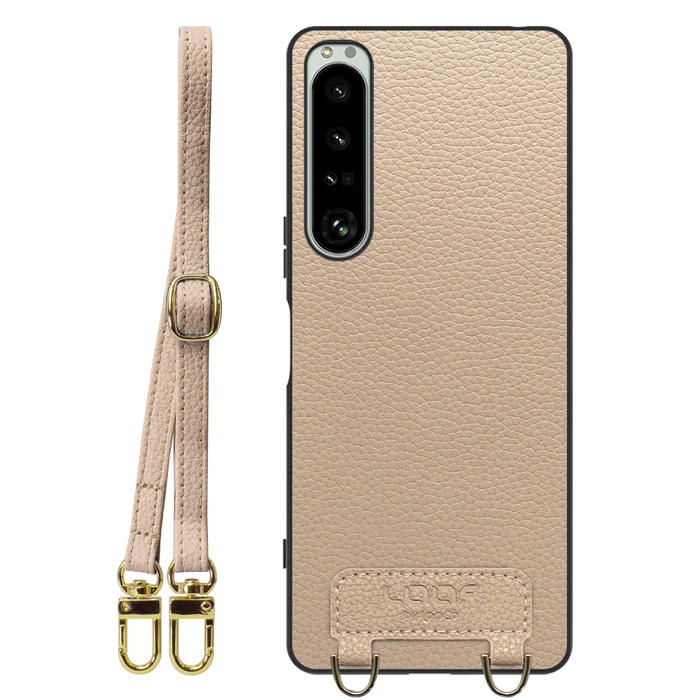 [ LOOF LUXURY-SHELL SHOULDER ] Xperia 1 IV SO-51C / SOG06 xperia1Ⅳ 1Ⅳ xperia1 ショルダーストラップ付き シンプルでスマート 本革 シェル型ケース ショルダー ストラップ スマホショルダー [ Xperia 1 IV ]