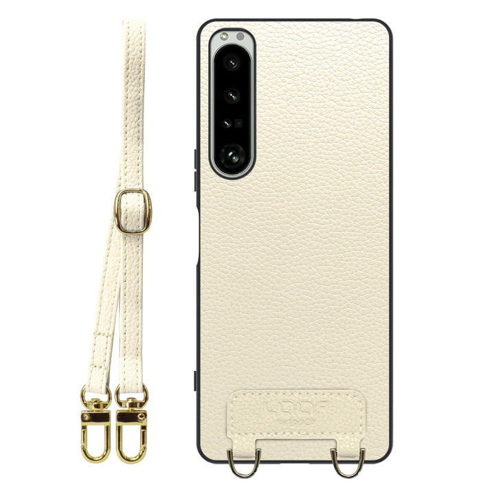[ LOOF LUXURY-SHELL SHOULDER ] Xperia 1 IV SO-51C / SOG06 xperia1Ⅳ 1Ⅳ xperia1 ショルダーストラップ付き シンプルでスマート 本革 シェル型ケース ショルダー ストラップ スマホショルダー [ Xperia 1 IV ]