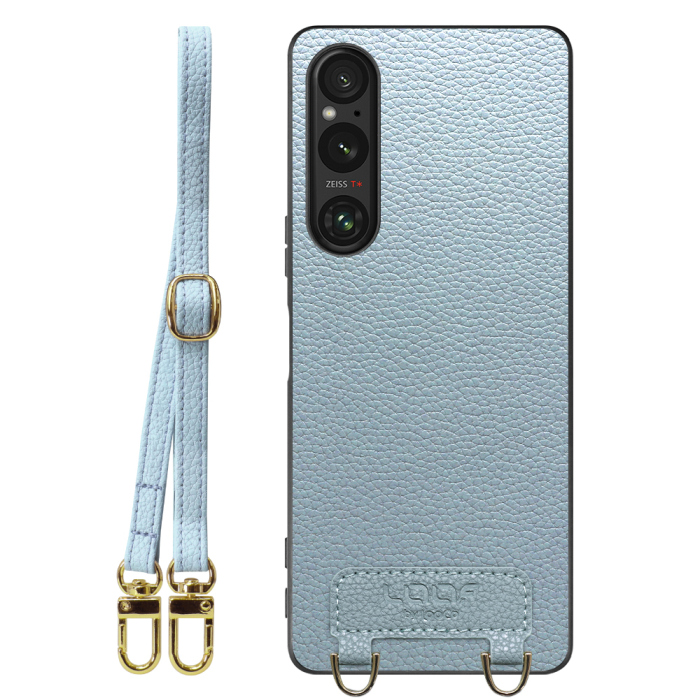 [ LOOF LUXURY-SHELL SHOULDER ] Xperia 1 V 1V xperia1V ショルダーストラップ付き シンプルでスマート 本革 シェル型ケース ショルダー ストラップ スマホショルダー [ Xperia 1 V ]