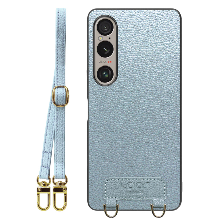 [ LOOF LUXURY-SHELL SHOULDER ] Xperia 1 VI  ショルダーストラップ付き シンプルでスマート 本革 シェル型ケース ショルダー ストラップ スマホショルダー [ Xperia 1 VI ]
