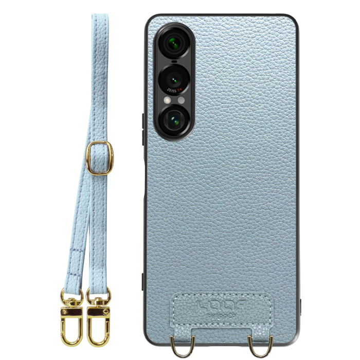 [ LOOF LUXURY-SHELL SHOULDER ] Xperia 1 VII SO-51F ショルダーストラップ付き シンプルでスマート 本革 シェル型ケース ショルダー ストラップ スマホショルダー [ Xperia 1 VII ]