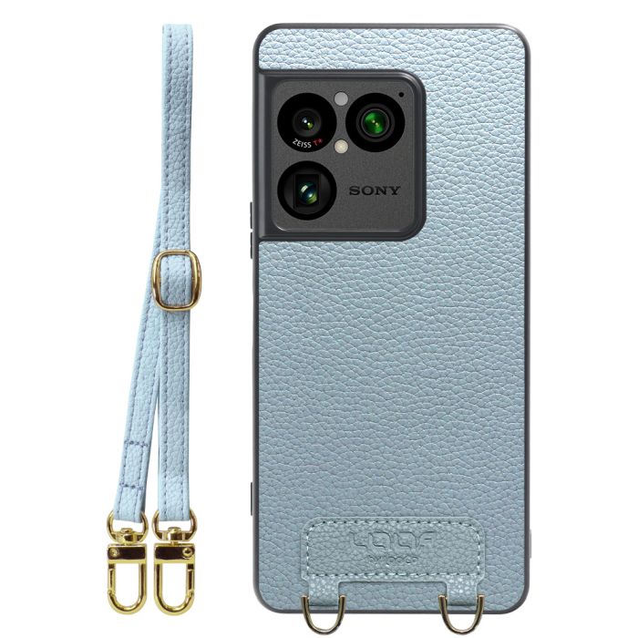 [ LOOF LUXURY-SHELL SHOULDER ] Xperia 1 VIII XQ-GE44 SO-51G ショルダーストラップ付き シンプルでスマート 本革 シェル型ケース ショルダー ストラップ スマホショルダー [ Xperia 1 VIII ]