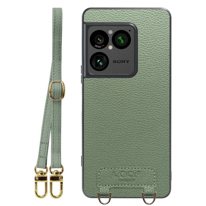 [ LOOF LUXURY-SHELL SHOULDER ] Xperia 1 VIII XQ-GE44 SO-51G ショルダーストラップ付き シンプルでスマート 本革 シェル型ケース ショルダー ストラップ スマホショルダー [ Xperia 1 VIII ]