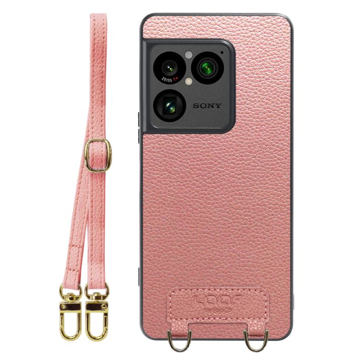 [ LOOF LUXURY-SHELL SHOULDER ] Xperia 1 VIII XQ-GE44 SO-51G ショルダーストラップ付き シンプルでスマート 本革 シェル型ケース ショルダー ストラップ スマホショルダー [ Xperia 1 VIII ]