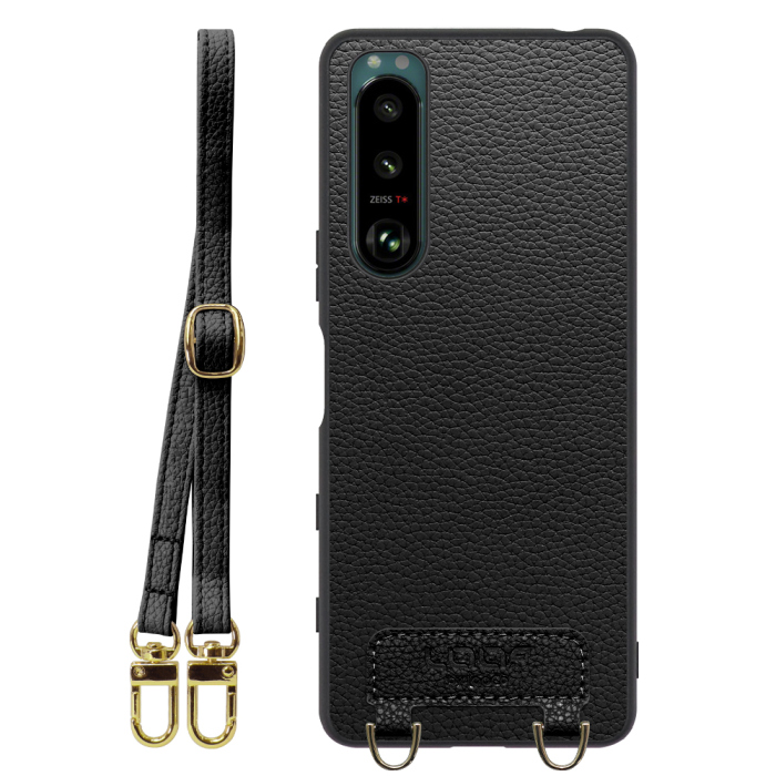 [ LOOF LUXURY-SHELL SHOULDER ] Xperia 5 III  Xperia5Ⅲ 5Ⅲ xperia5 ショルダーストラップ付き シンプルでスマート 本革 シェル型ケース ショルダー ストラップ スマホショルダー [ Xperia 5 III ]