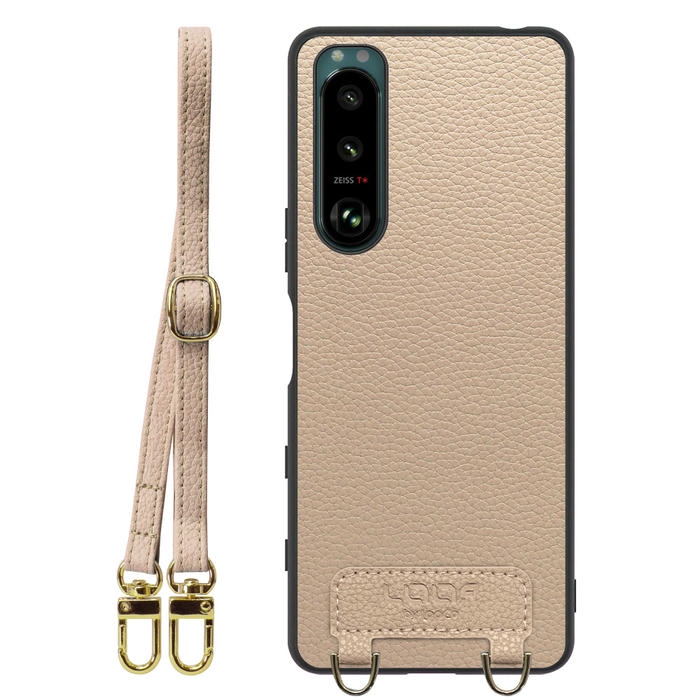 [ LOOF LUXURY-SHELL SHOULDER ] Xperia 5 III  Xperia5Ⅲ 5Ⅲ xperia5 ショルダーストラップ付き シンプルでスマート 本革 シェル型ケース ショルダー ストラップ スマホショルダー [ Xperia 5 III ]