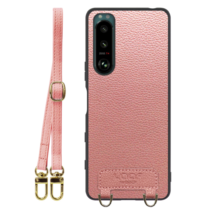 [ LOOF LUXURY-SHELL SHOULDER ] Xperia 5 III  Xperia5Ⅲ 5Ⅲ xperia5 ショルダーストラップ付き シンプルでスマート 本革 シェル型ケース ショルダー ストラップ スマホショルダー [ Xperia 5 III ]