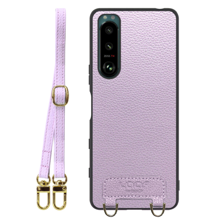 [ LOOF LUXURY-SHELL SHOULDER ] Xperia 5 III  Xperia5Ⅲ 5Ⅲ xperia5 ショルダーストラップ付き シンプルでスマート 本革 シェル型ケース ショルダー ストラップ スマホショルダー [ Xperia 5 III ]