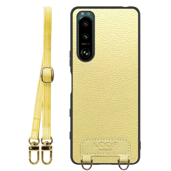 [ LOOF LUXURY-SHELL SHOULDER ] Xperia 5 III  Xperia5Ⅲ 5Ⅲ xperia5 ショルダーストラップ付き シンプルでスマート 本革 シェル型ケース ショルダー ストラップ スマホショルダー [ Xperia 5 III ]