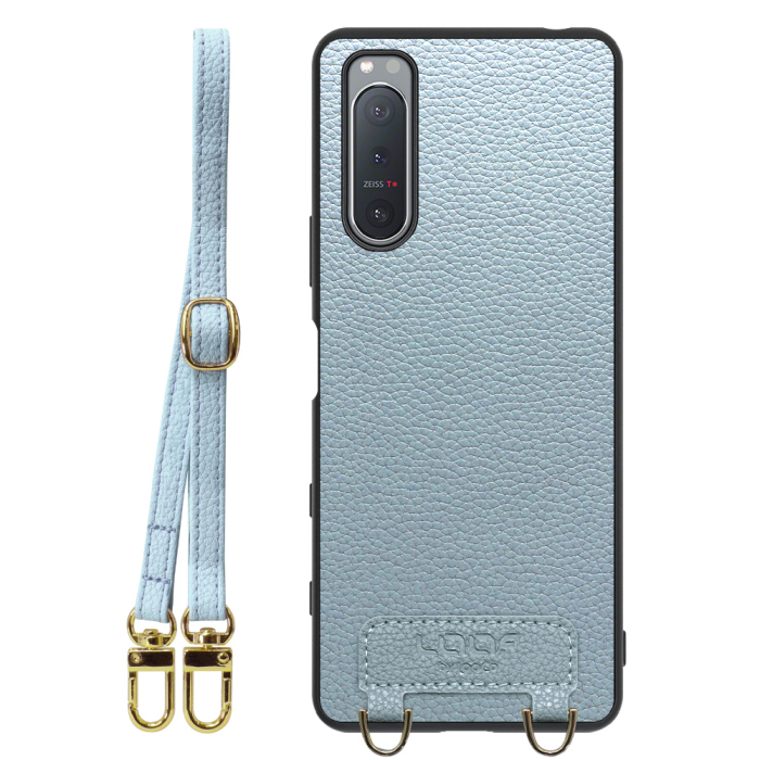 [ LOOF LUXURY-SHELL SHOULDER ] Xperia 5 II SO-52A / SOG02 / A002SO xperia5Ⅱ 5Ⅱ xperia5 ショルダーストラップ付き シンプルでスマート 本革 シェル型ケース ショルダー ストラップ スマホショルダー [ Xperia 5 II ]