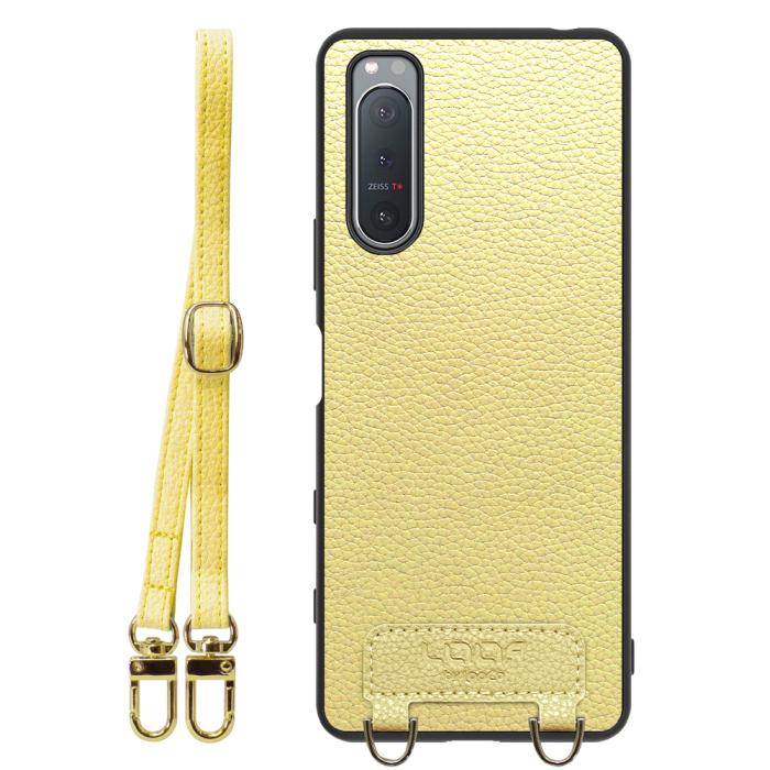 [ LOOF LUXURY-SHELL SHOULDER ] Xperia 5 II SO-52A / SOG02 / A002SO xperia5Ⅱ 5Ⅱ xperia5 ショルダーストラップ付き シンプルでスマート 本革 シェル型ケース ショルダー ストラップ スマホショルダー [ Xperia 5 II ]